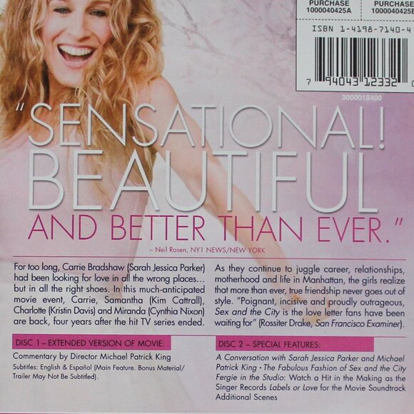 Sex And The City The Movie Extended Cut Two Disc Special Edition - Picture 9 of 11